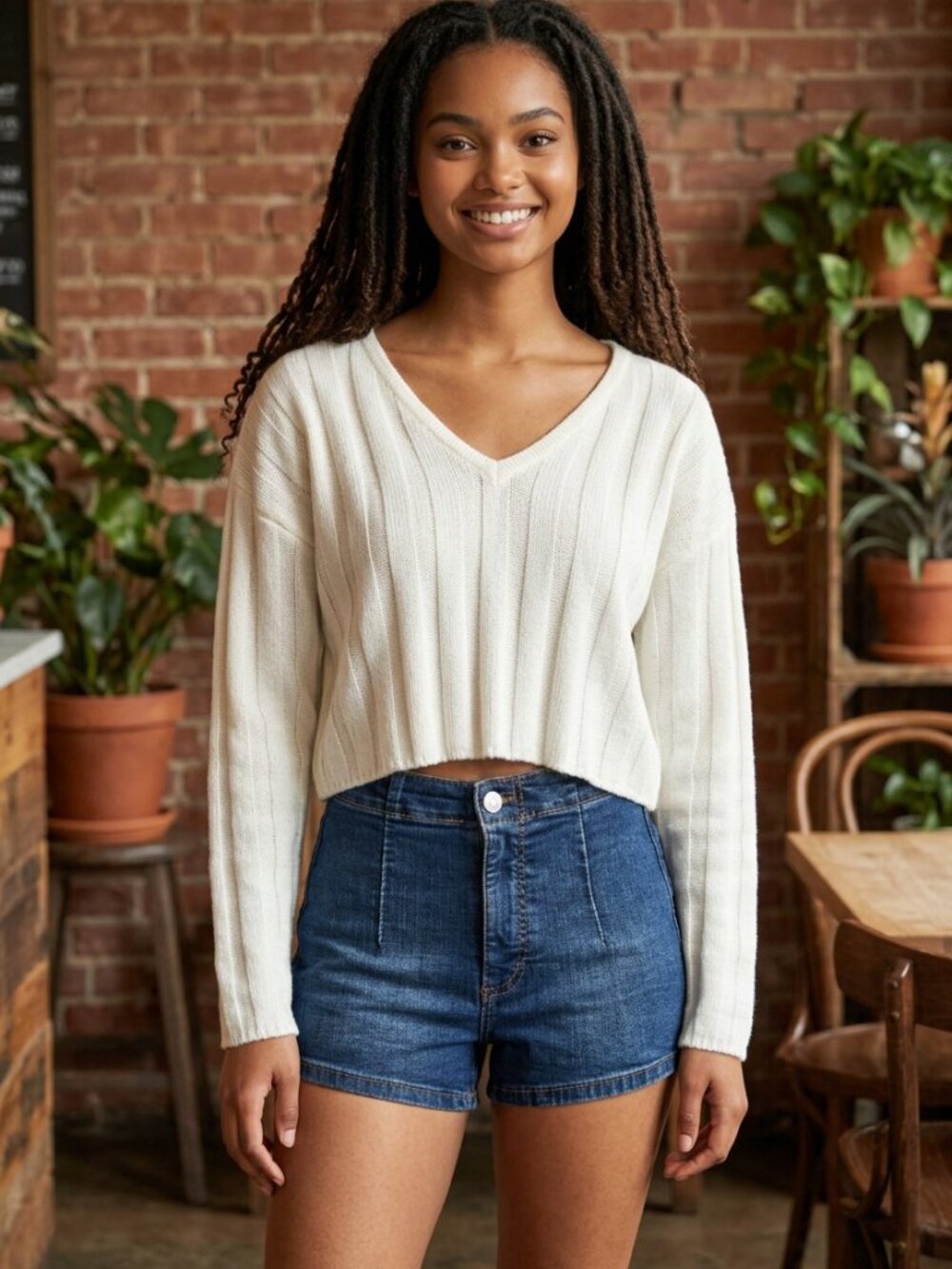 Wild Fable Dark Wash Highest Rise Stretch Denim Shortie Shorts - Size 2